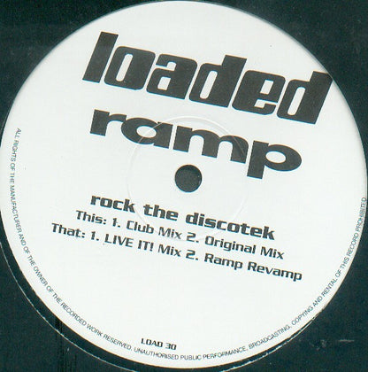 Ramp – Rock The Discotek (12インチ、プロモ)