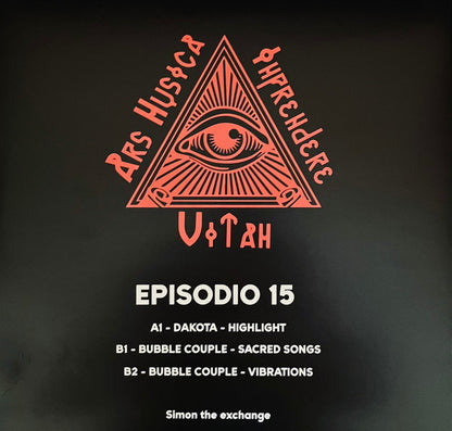 Episodio 15 limited edition vinyl label with tracklist