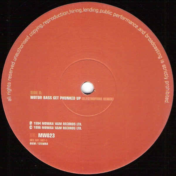 La Funk Mob - Breaking Boundaries Messing Up Heads E.P., etiqueta ilustrada de la cara C