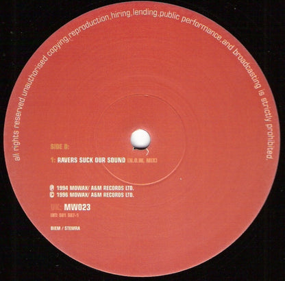 La Funk Mob - Breaking Boundaries Messing Up Heads E.P., etiqueta ilustrada de la cara A