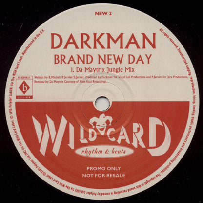 Darkman – Brand New Day, Side A label, Wildcard NEW 2 Promo