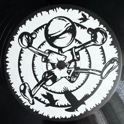 Three Birds Records THRB010 vinyl label with tracklist