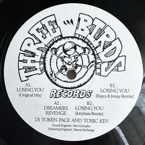 DJ Token Pace And Toxic Kev Losing You / Dreamers Revenge blue sleeve artwork