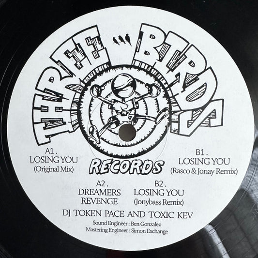 DJ Token Pace And Toxic Kev Losing You / Dreamers Revenge blue sleeve artwork