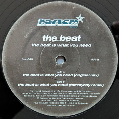 The Beat - The Beat Is What You Need, Harlem Trax hart009, record label and track details