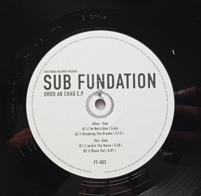 Sub Fundation – Ordo Ab Chao E.P. back sleeve and tracklist