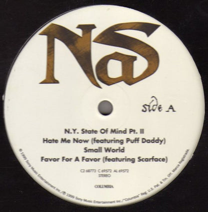 Nas I Am vinyl side B label