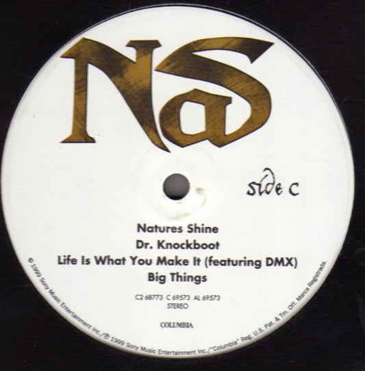 Nas I Am vinyl side A label