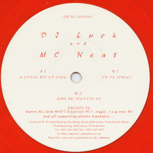 DJ Luck and MC Neat Red Rose EP red vinyl record