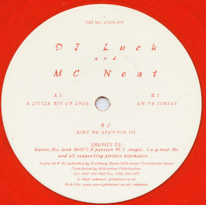 DJ Luck and MC Neat Red Rose EP red vinyl record