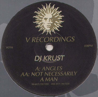 DJ Krust Angles Not Necessarily A Man V016 sleeve