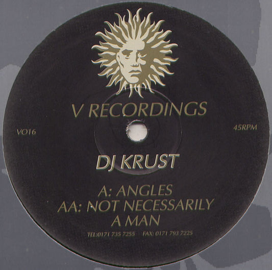 DJ Krust Angles Not Necessarily A Man V016 sleeve