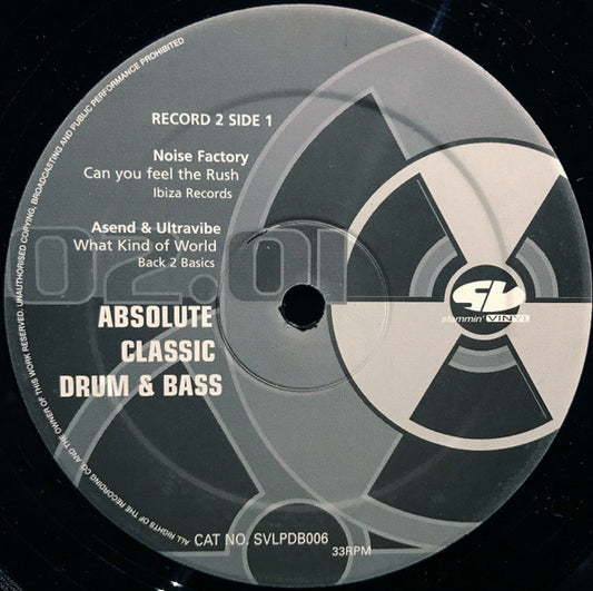 Slammin' Vinyl – Absolute Classic Drum & Bass, Record 2 Side 2 label, SVLPDB006