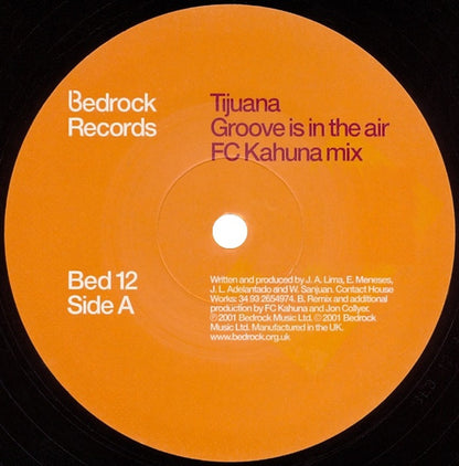 Tijuana Groove Is In The Air Bed 12 Bedrock Records Original Mix vinyl label