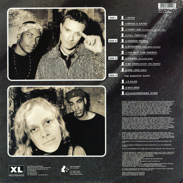 The Prodigy – Music For The Jilted Generation side 3 label