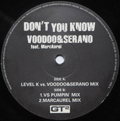 Don't You Know vinyl label side B