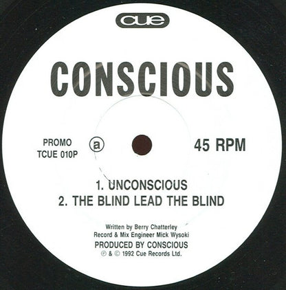 Conscious – Unconscious, Side A label, Cue TCUE 010P
