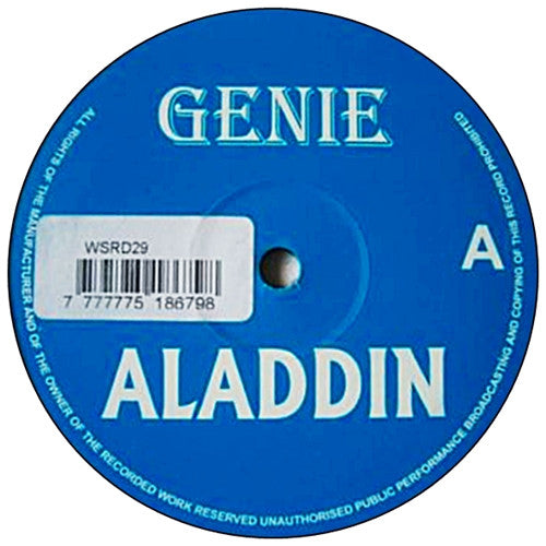 Aladdin Genie WSRD-29 vinyl label