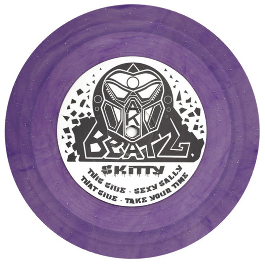 Skitty – Sexy Sally / Take Your Time purple glitter vinyl, AKO Beatz label and titles