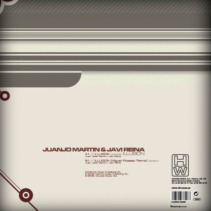 Juanjo Martin & Javi Reina – Illusion, back sleeve with tracklist, House Works HW 76-228
