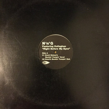 N'n'G featuring Kallaghan Right Before My Eyes vinyl 1 B-side