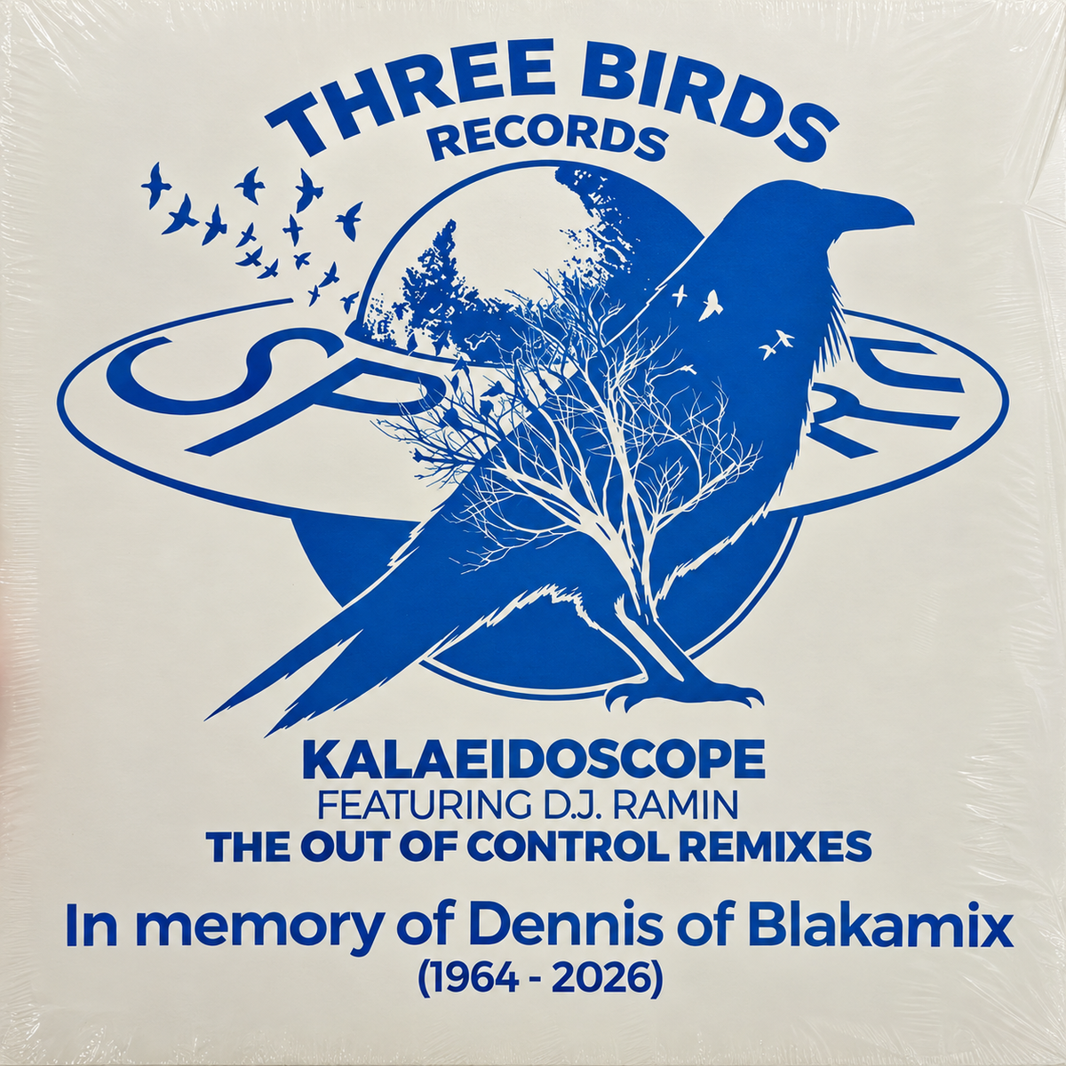 THRB011 transparent blue splatter vinyl side A