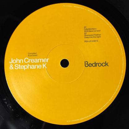 Bedrock – John Creamer & Stephane K, PEA-LP-6167-5 side A label